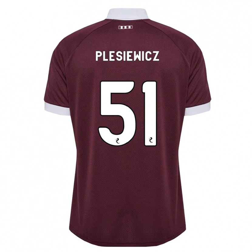 Danxen Mujer Camiseta Szymon Plesiewicz #51 Blanco Borgoña 1ª Equipación 2026/27 La Camisa México