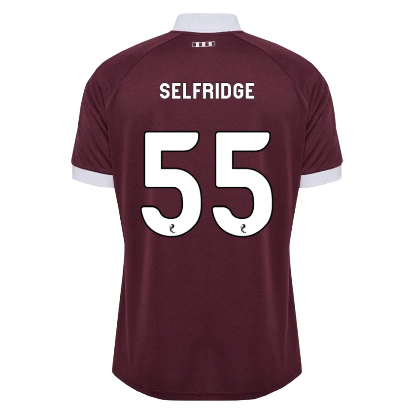 Danxen Mujer Camiseta Louis Selfridge #55 Blanco Borgoña 1ª Equipación 2026/27 La Camisa México