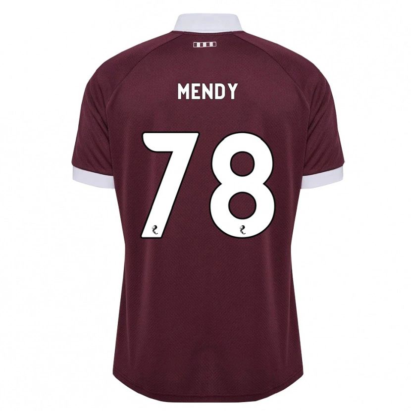 Danxen Mujer Camiseta Laurent Mendy #78 Blanco Borgoña 1ª Equipación 2026/27 La Camisa México