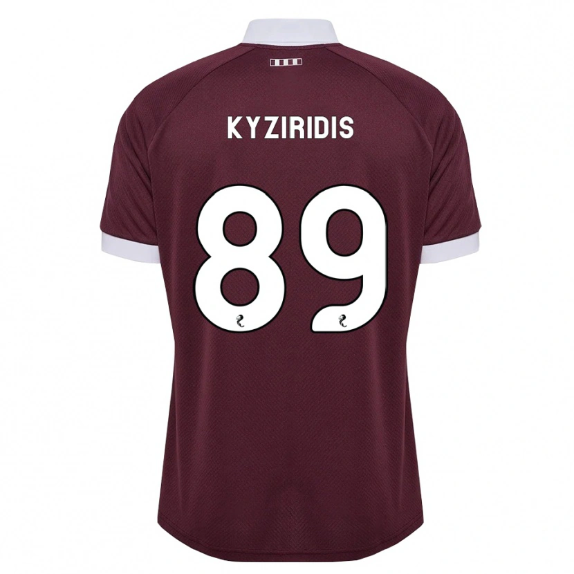 Danxen Mujer Camiseta Alexandros Kyziridis #89 Blanco Borgoña 1ª Equipación 2026/27 La Camisa México