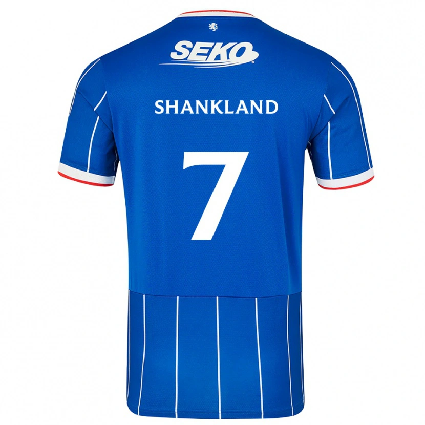 Danxen Mujer Camiseta Lawrence Shankland #7 Rojo Azul Blanco 1ª Equipación 2026/27 La Camisa México