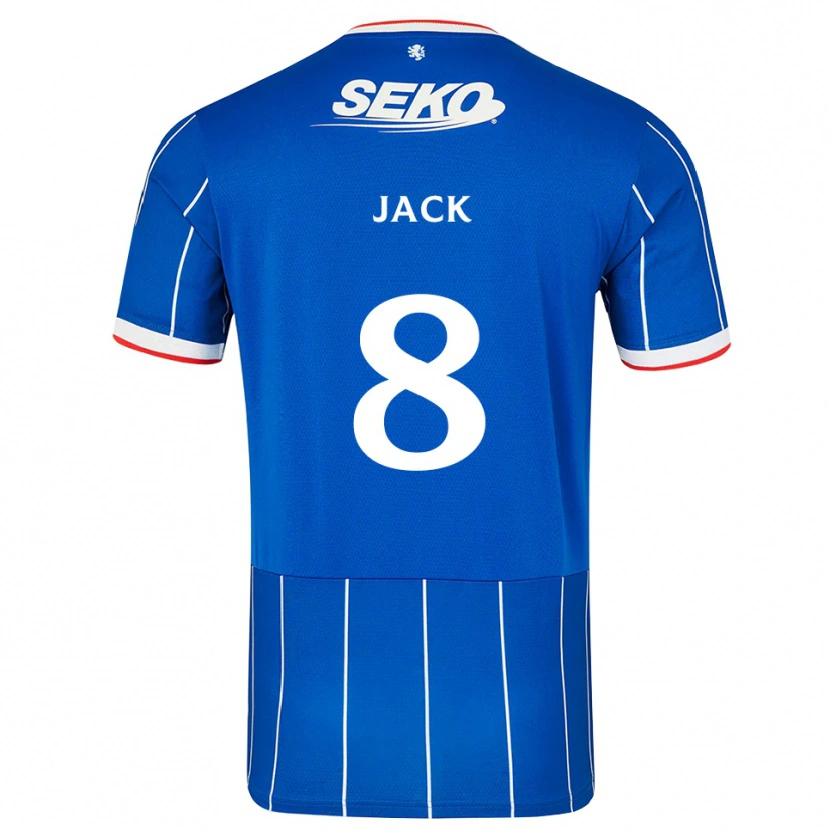 Danxen Mujer Camiseta Ryan Jack #8 Rojo Azul Blanco 1ª Equipación 2026/27 La Camisa México