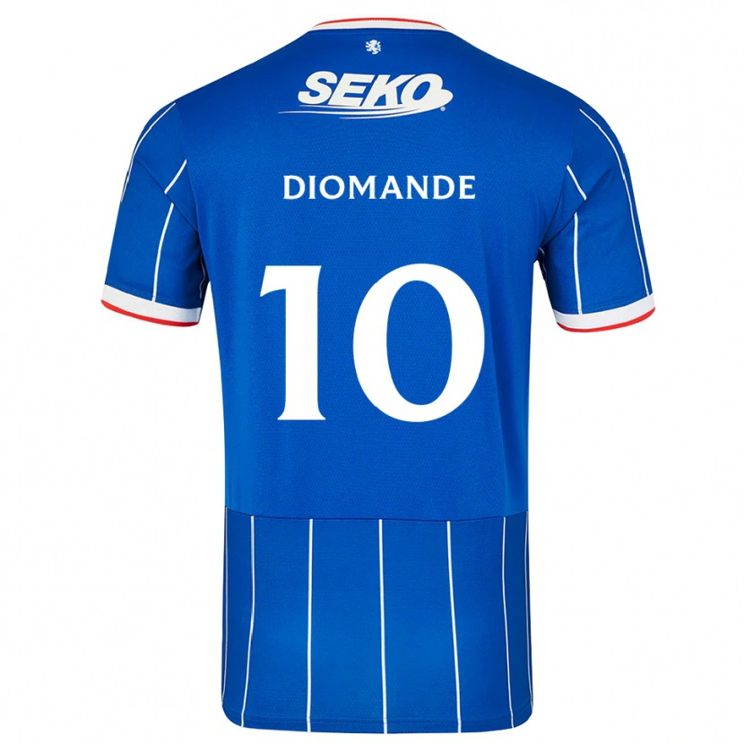 Danxen Mujer Camiseta Mohamed Diomandé #10 Rojo Azul Blanco 1ª Equipación 2026/27 La Camisa México