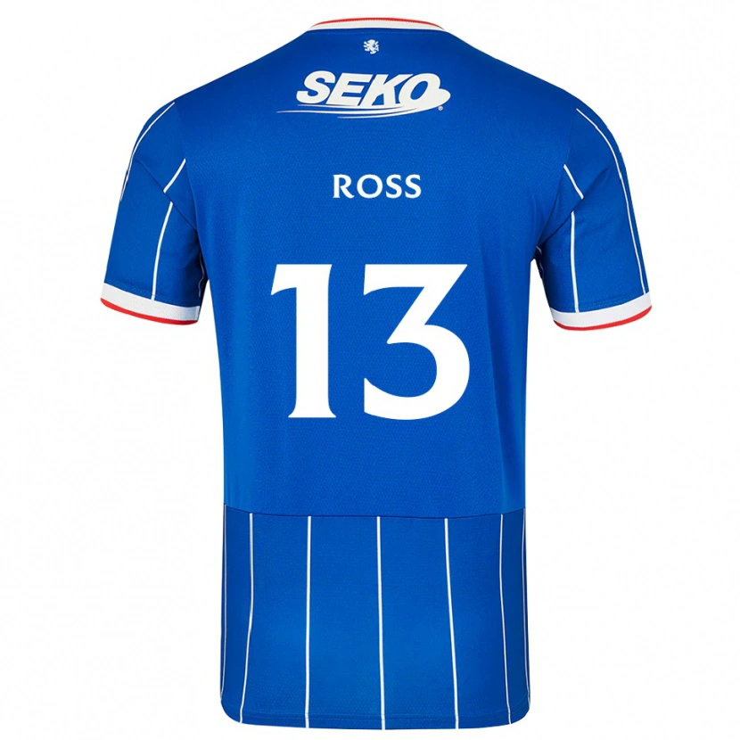 Danxen Mujer Camiseta Jane Ross #13 Rojo Azul Blanco 1ª Equipación 2026/27 La Camisa México