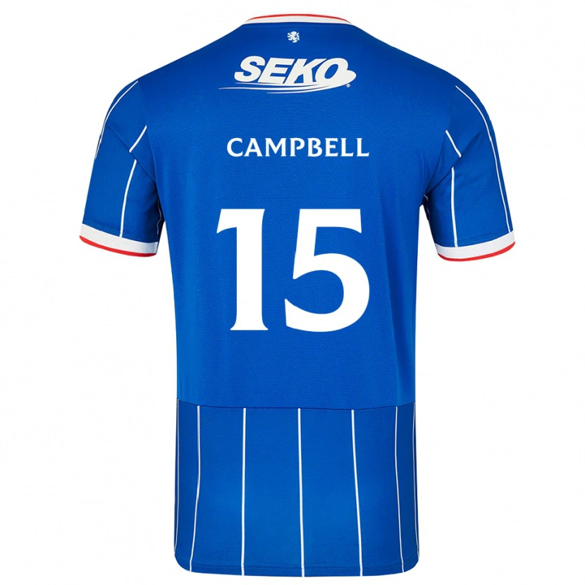 Danxen Mujer Camiseta Connor Campbell #15 Rojo Azul Blanco 1ª Equipación 2026/27 La Camisa México
