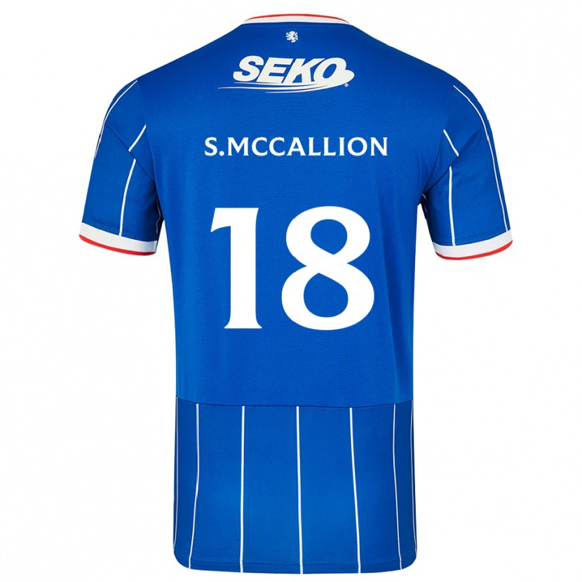 Danxen Mujer Camiseta Stuart Mccallion #18 Rojo Azul Blanco 1ª Equipación 2026/27 La Camisa México