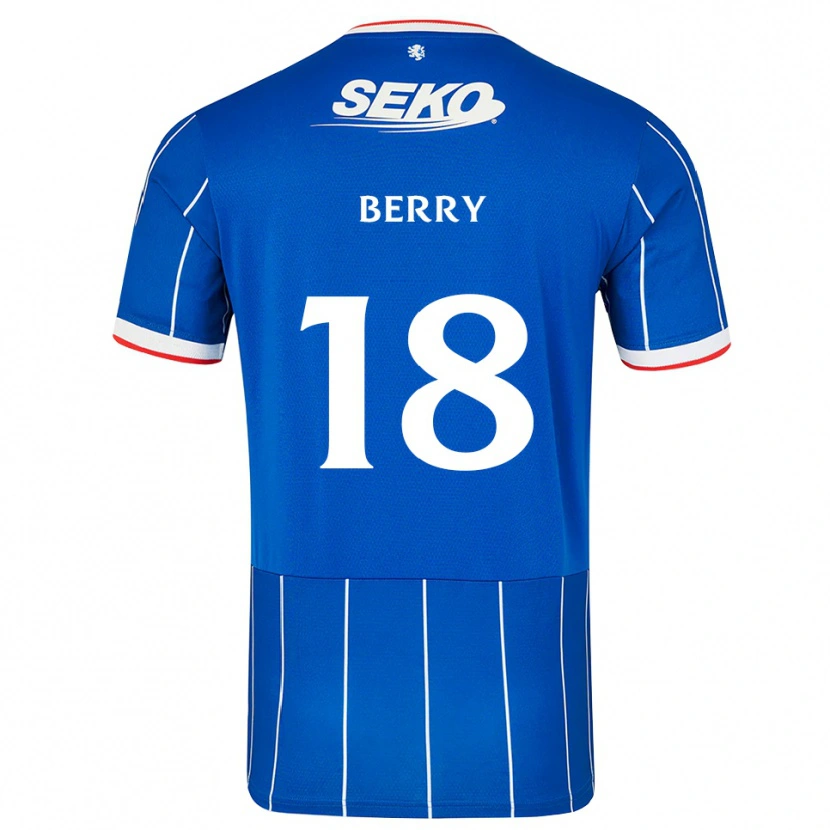 Danxen Mujer Camiseta Laura Berry #18 Rojo Azul Blanco 1ª Equipación 2026/27 La Camisa México