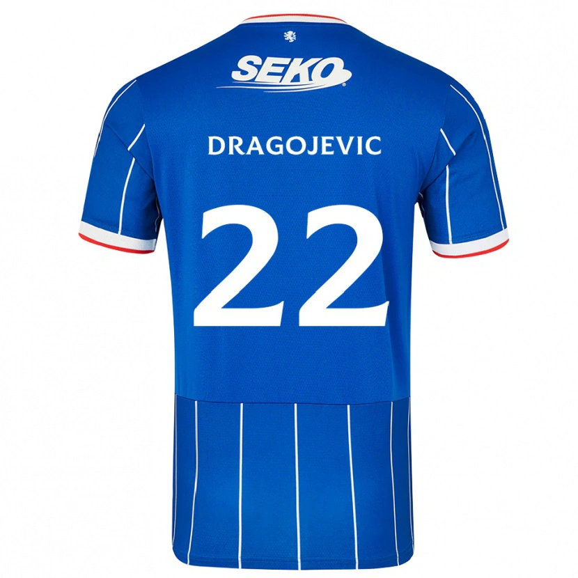 Danxen Mujer Camiseta Vanja Dragojevic #22 Rojo Azul Blanco 1ª Equipación 2026/27 La Camisa México