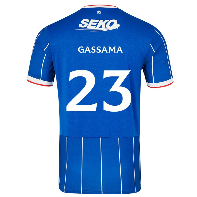 Danxen Mujer Camiseta Djeidi Gassama #23 Rojo Azul Blanco 1ª Equipación 2026/27 La Camisa México