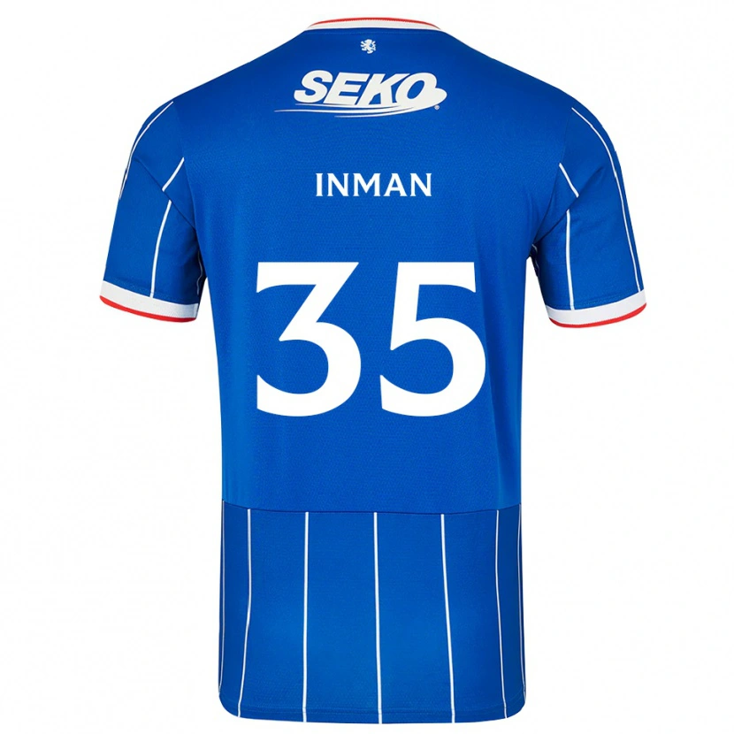 Danxen Mujer Camiseta Lucy Inman #35 Rojo Azul Blanco 1ª Equipación 2026/27 La Camisa México