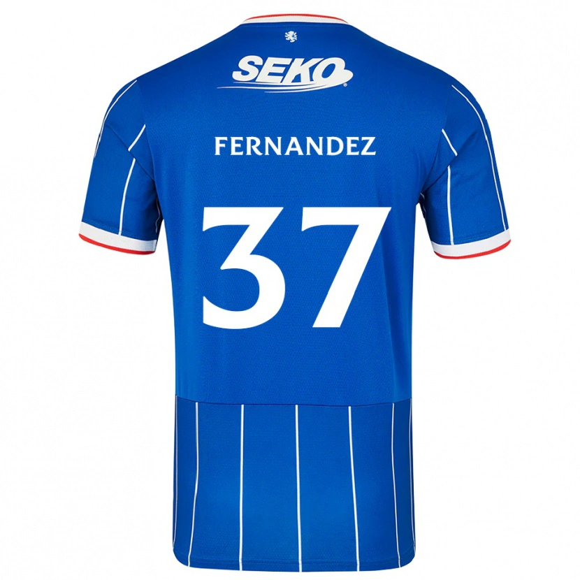 Danxen Mujer Camiseta Emmanuel Fernandez #37 Rojo Azul Blanco 1ª Equipación 2026/27 La Camisa México