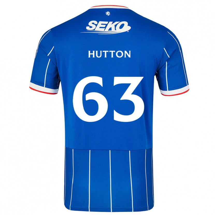 Danxen Mujer Camiseta Zander Hutton #63 Rojo Azul Blanco 1ª Equipación 2026/27 La Camisa México