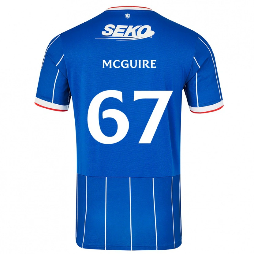 Danxen Mujer Camiseta Rydnn Mcguire #67 Rojo Azul Blanco 1ª Equipación 2026/27 La Camisa México