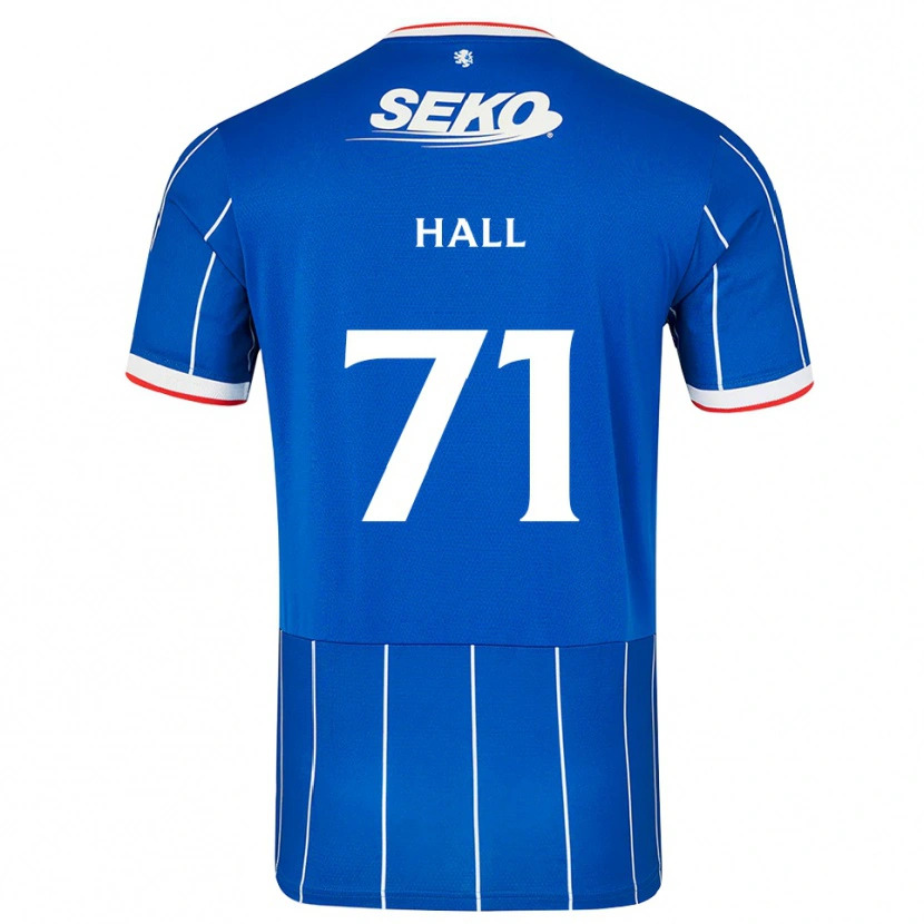 Danxen Mujer Camiseta Ruaridh Hall #71 Rojo Azul Blanco 1ª Equipación 2026/27 La Camisa México