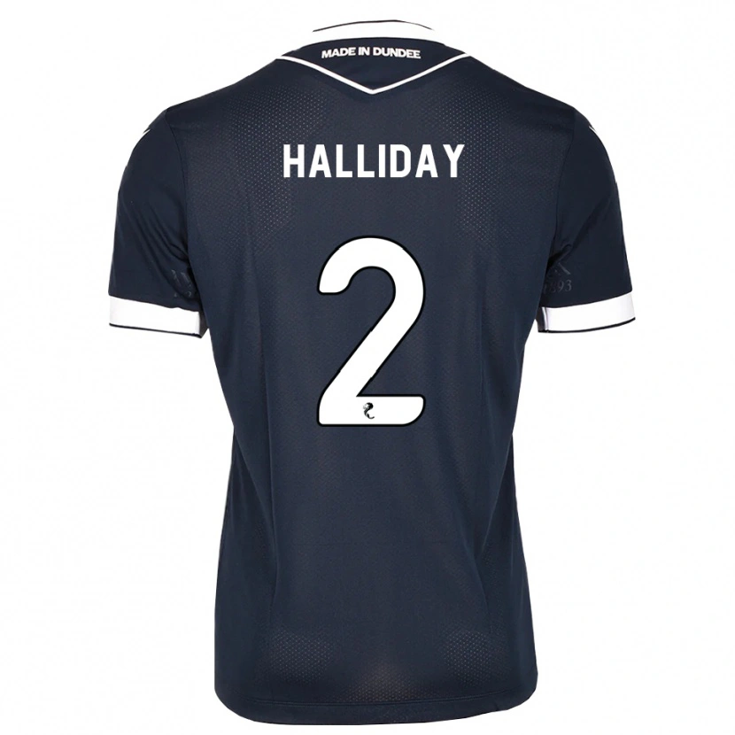 Danxen Mujer Camiseta Brad Halliday #2 Azul Medianoche Blanco 1ª Equipación 2026/27 La Camisa México