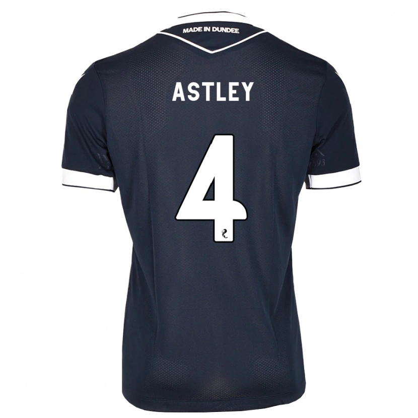 Danxen Mujer Camiseta Ryan Astley #4 Azul Medianoche Blanco 1ª Equipación 2026/27 La Camisa México
