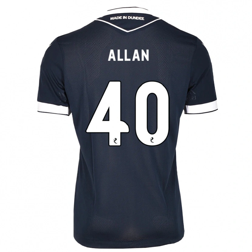 Danxen Mujer Camiseta Finlay Allan #40 Azul Medianoche Blanco 1ª Equipación 2026/27 La Camisa México
