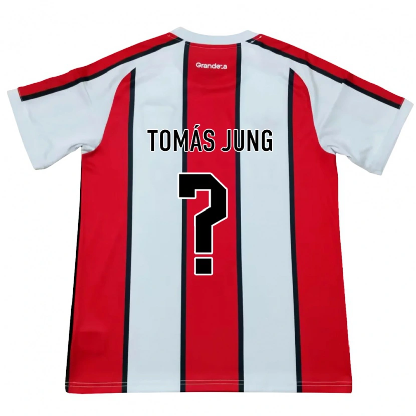 Danxen Mujer Camiseta Tomás Jung #0 Blanco Rojo Negro 2ª Equipación 2026/27 La Camisa México