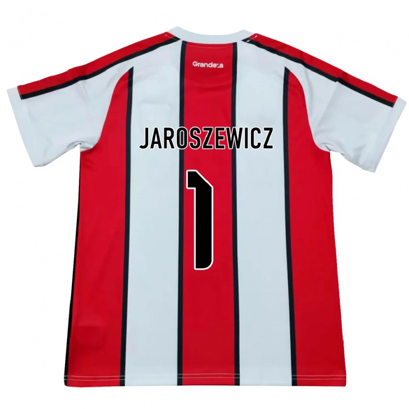 Danxen Mujer Camiseta Franco Jaroszewicz #1 Blanco Rojo Negro 2ª Equipación 2026/27 La Camisa México