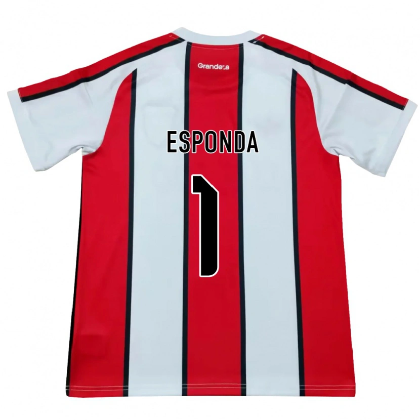 Danxen Mujer Camiseta Lara Esponda #1 Blanco Rojo Negro 2ª Equipación 2026/27 La Camisa México