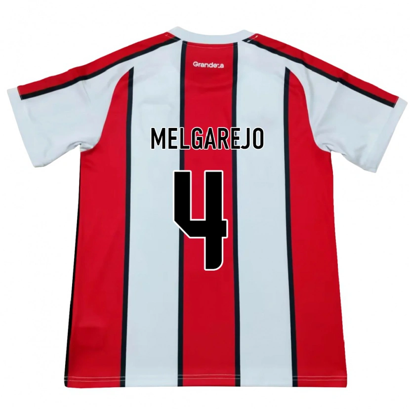 Danxen Mujer Camiseta Stephanie Melgarejo #4 Blanco Rojo Negro 2ª Equipación 2026/27 La Camisa México
