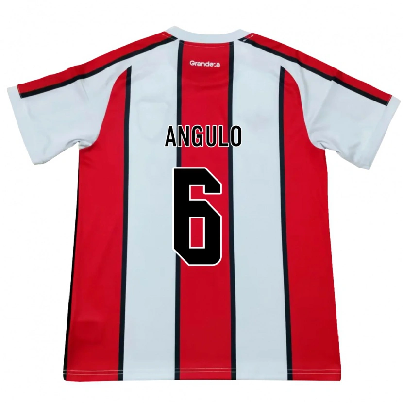 Danxen Mujer Camiseta Tamara Angulo #6 Blanco Rojo Negro 2ª Equipación 2026/27 La Camisa México
