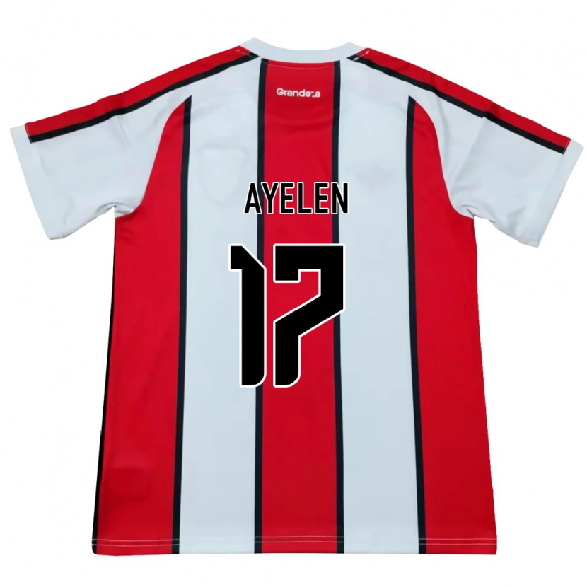Danxen Mujer Camiseta Stephanie Ayelén Melgarejo #17 Blanco Rojo Negro 2ª Equipación 2026/27 La Camisa México