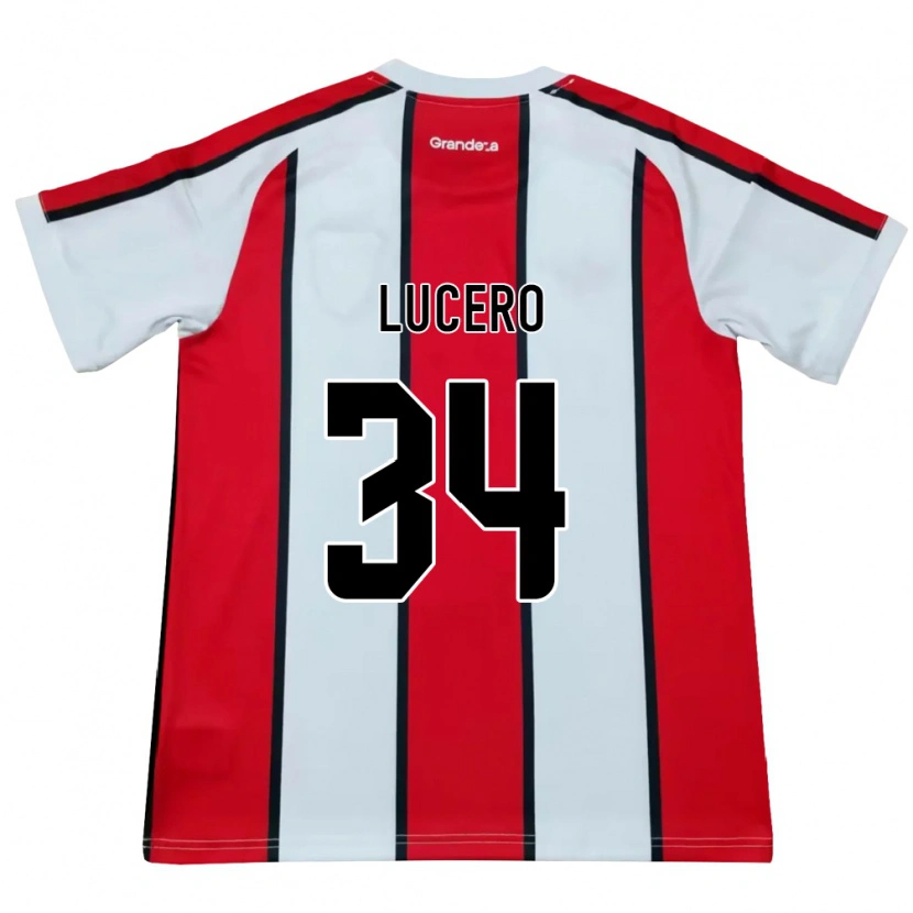 Danxen Mujer Camiseta Daniel Lucero #34 Blanco Rojo Negro 2ª Equipación 2026/27 La Camisa México