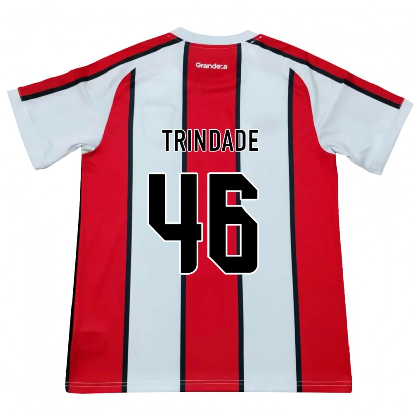 Danxen Mujer Camiseta Gonzalo Trindade #46 Blanco Rojo Negro 2ª Equipación 2026/27 La Camisa México