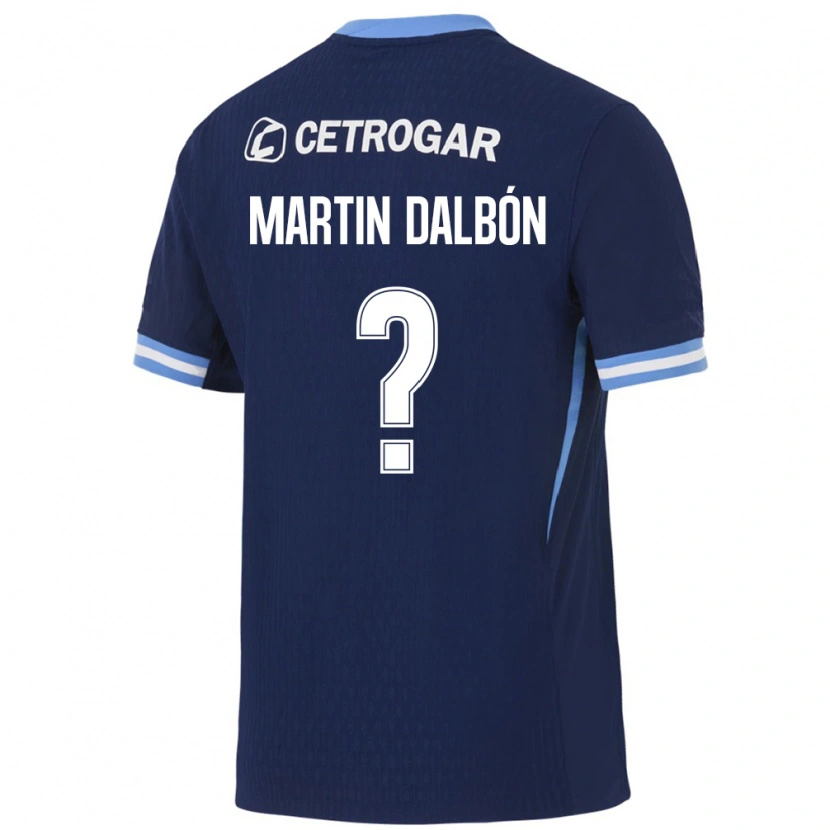 Danxen Mujer Camiseta Juan Martin Dalbón #0 Azul Real Azul Claro Blanco 2ª Equipación 2026/27 La Camisa México