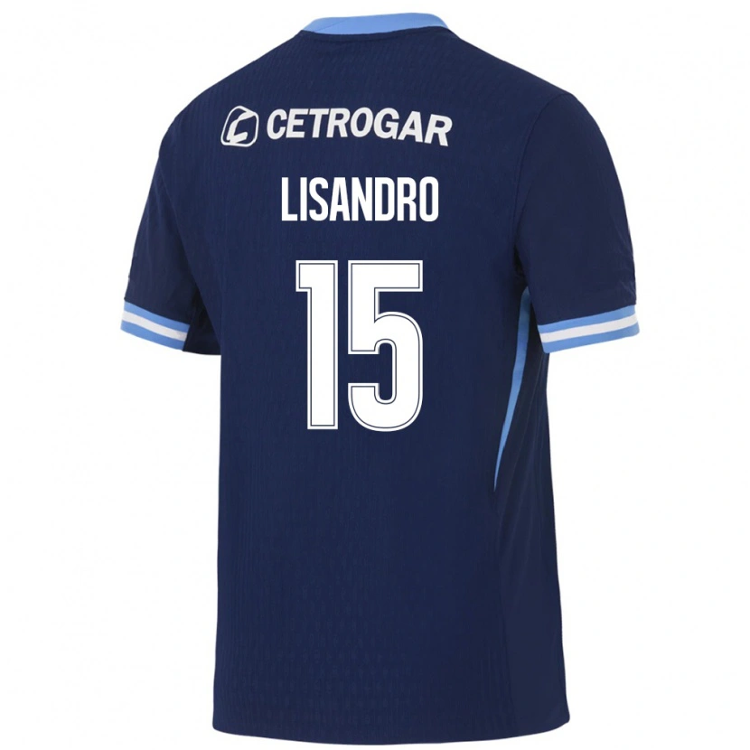 Danxen Mujer Camiseta Lisandro Lopez #15 Azul Real Azul Claro Blanco 2ª Equipación 2026/27 La Camisa México