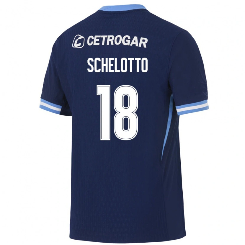 Danxen Mujer Camiseta Ezequiel Schelotto #18 Azul Real Azul Claro Blanco 2ª Equipación 2026/27 La Camisa México