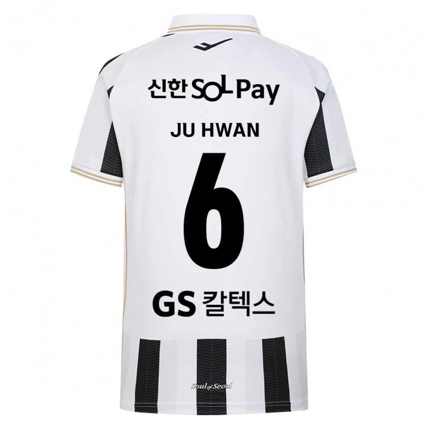 Danxen Mujer Camiseta Ju-Hwan Lee #6 Blanco Negro 2ª Equipación 2026/27 La Camisa México