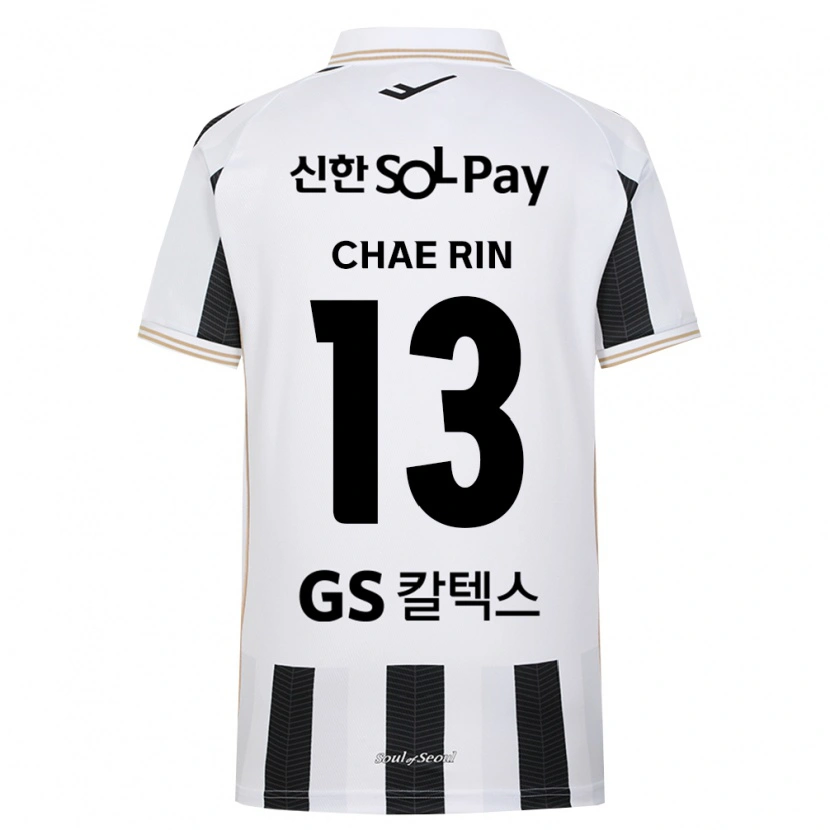 Danxen Mujer Camiseta Chae-Rin Han #13 Blanco Negro 2ª Equipación 2026/27 La Camisa México