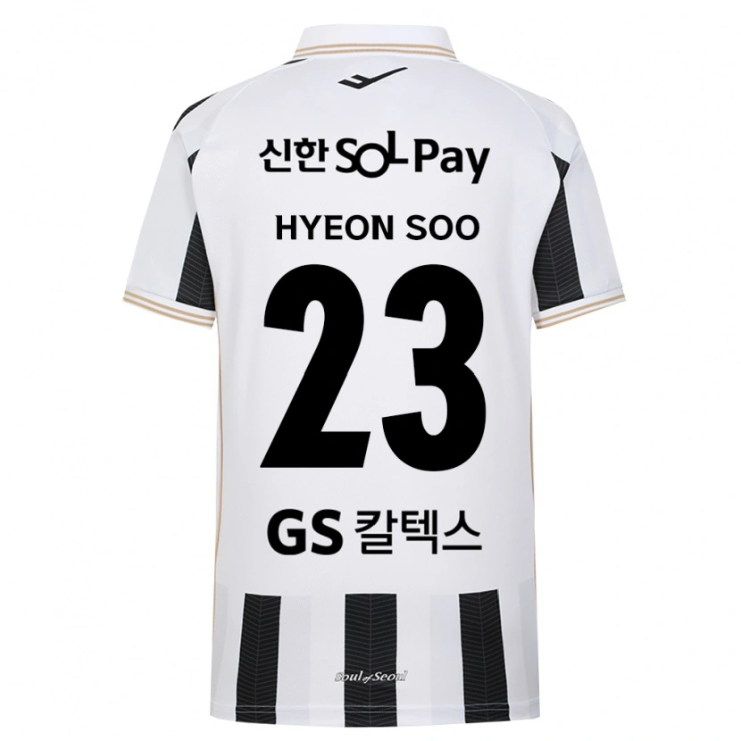Danxen Mujer Camiseta Hyeon-Soo Jung #23 Blanco Negro 2ª Equipación 2026/27 La Camisa México
