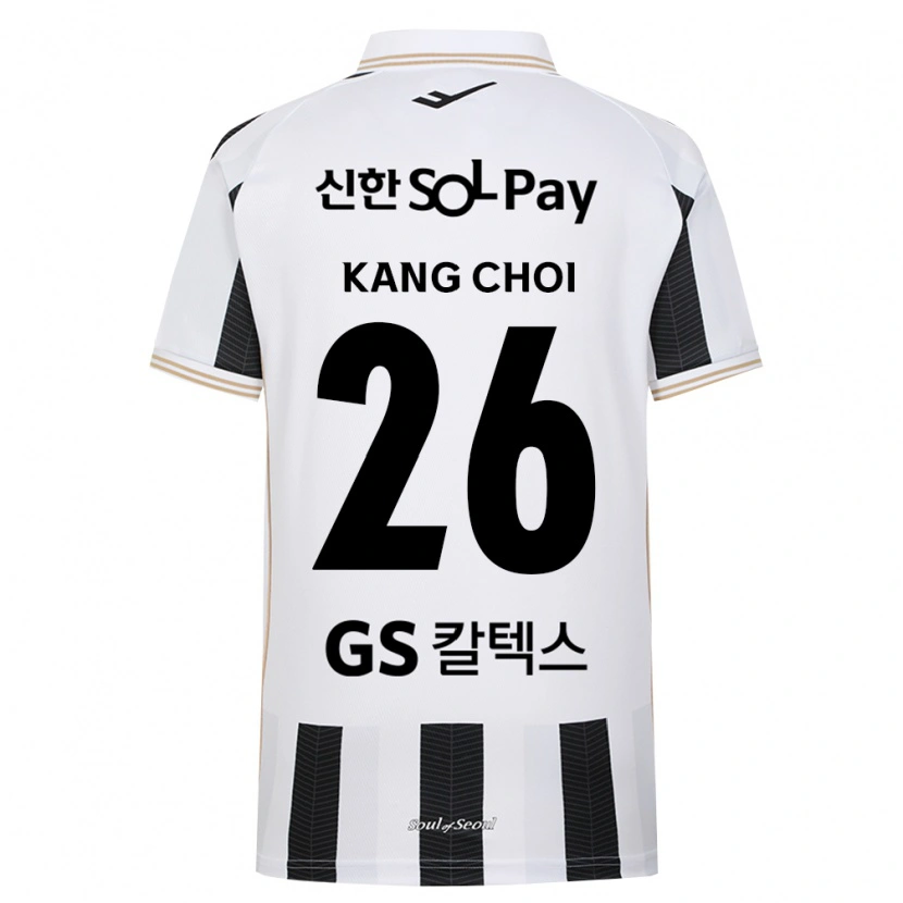 Danxen Mujer Camiseta Kang Choi #26 Blanco Negro 2ª Equipación 2026/27 La Camisa México