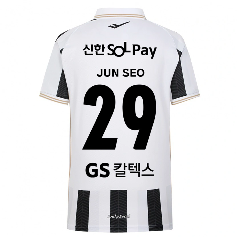 Danxen Mujer Camiseta Jun-Seo Kim #29 Blanco Negro 2ª Equipación 2026/27 La Camisa México
