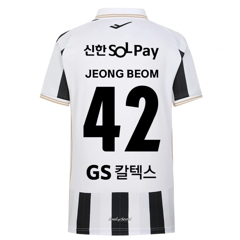 Danxen Mujer Camiseta Jeong-Beom Son #42 Blanco Negro 2ª Equipación 2026/27 La Camisa México