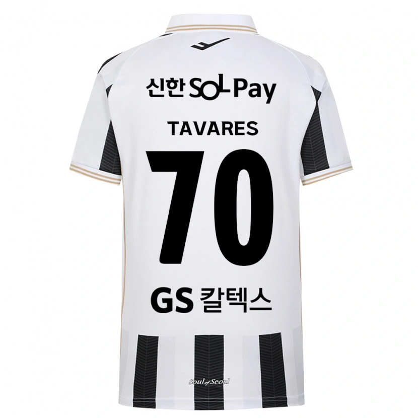 Danxen Mujer Camiseta Ronaldo Tavares #70 Blanco Negro 2ª Equipación 2026/27 La Camisa México