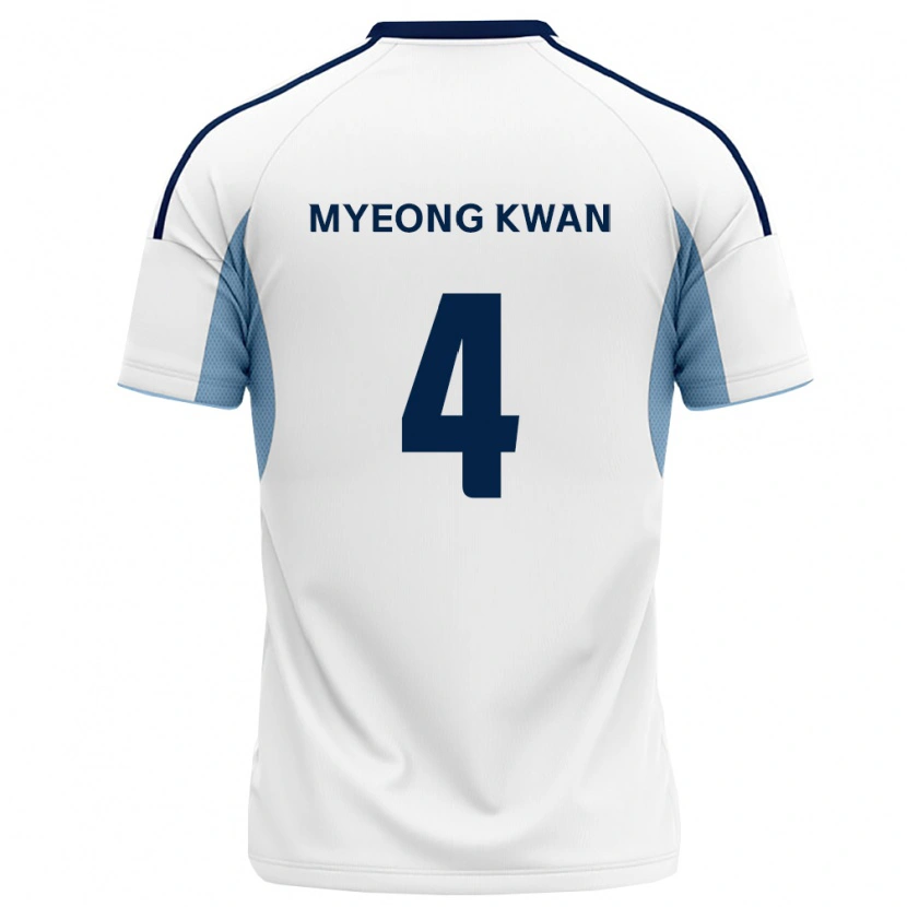 Danxen Mujer Camiseta Myeong-Kwan Seo #4 Azul Real Blanco 2ª Equipación 2026/27 La Camisa México