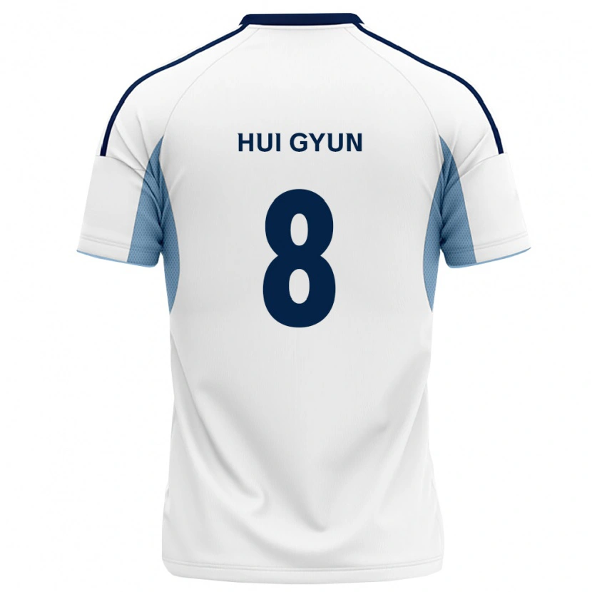 Danxen Mujer Camiseta Hui-Gyun Lee #8 Azul Real Blanco 2ª Equipación 2026/27 La Camisa México