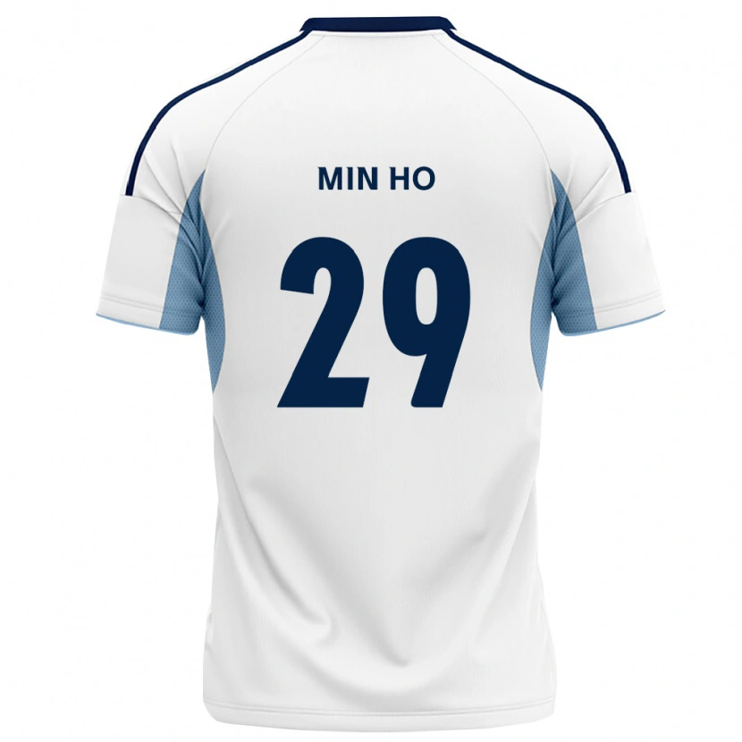 Danxen Mujer Camiseta Min-Ho Yeo #29 Azul Real Blanco 2ª Equipación 2026/27 La Camisa México