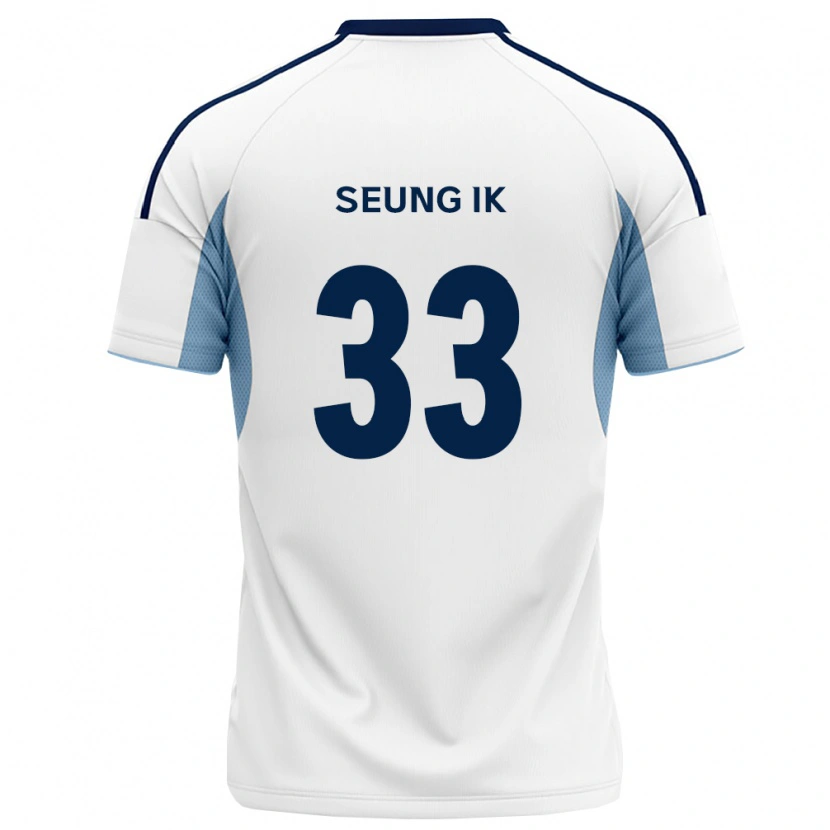 Danxen Mujer Camiseta Seung-Ik Lee #33 Azul Real Blanco 2ª Equipación 2026/27 La Camisa México