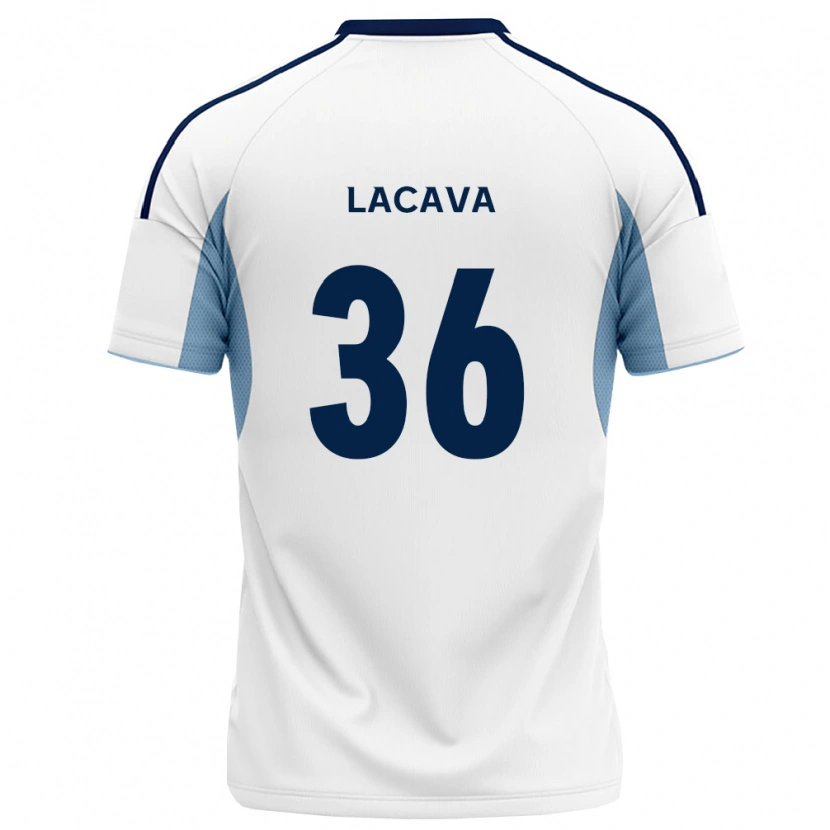 Danxen Mujer Camiseta Matías Lacava #36 Azul Real Blanco 2ª Equipación 2026/27 La Camisa México