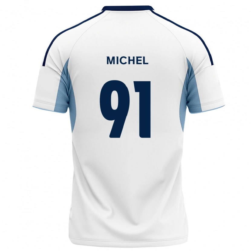 Danxen Mujer Camiseta Benji Michel #91 Azul Real Blanco 2ª Equipación 2026/27 La Camisa México