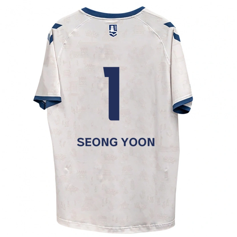 Danxen Mujer Camiseta Seong-Yoon Kim #1 Azul Real Blanco 2ª Equipación 2026/27 La Camisa México