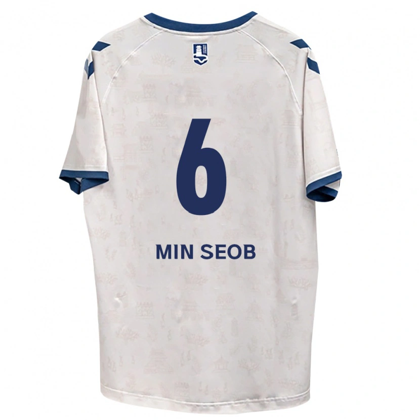 Danxen Mujer Camiseta Min-Seob Song #6 Azul Real Blanco 2ª Equipación 2026/27 La Camisa México