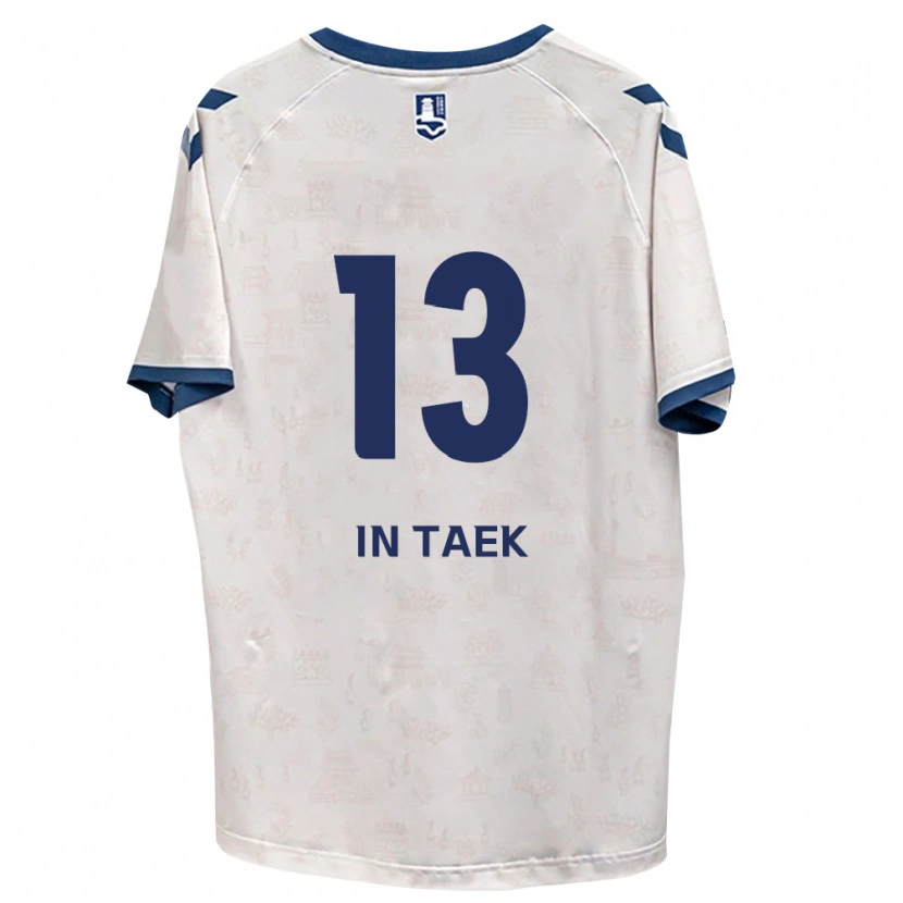 Danxen Mujer Camiseta In-Taek Hwang #13 Azul Real Blanco 2ª Equipación 2026/27 La Camisa México
