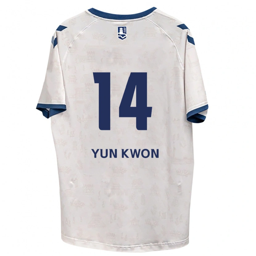 Danxen Mujer Camiseta Yun-Kwon Cho #14 Azul Real Blanco 2ª Equipación 2026/27 La Camisa México