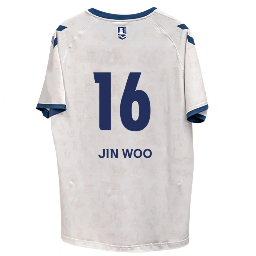 Danxen Mujer Camiseta Jin-Woo Jo #16 Azul Real Blanco 2ª Equipación 2026/27 La Camisa México
